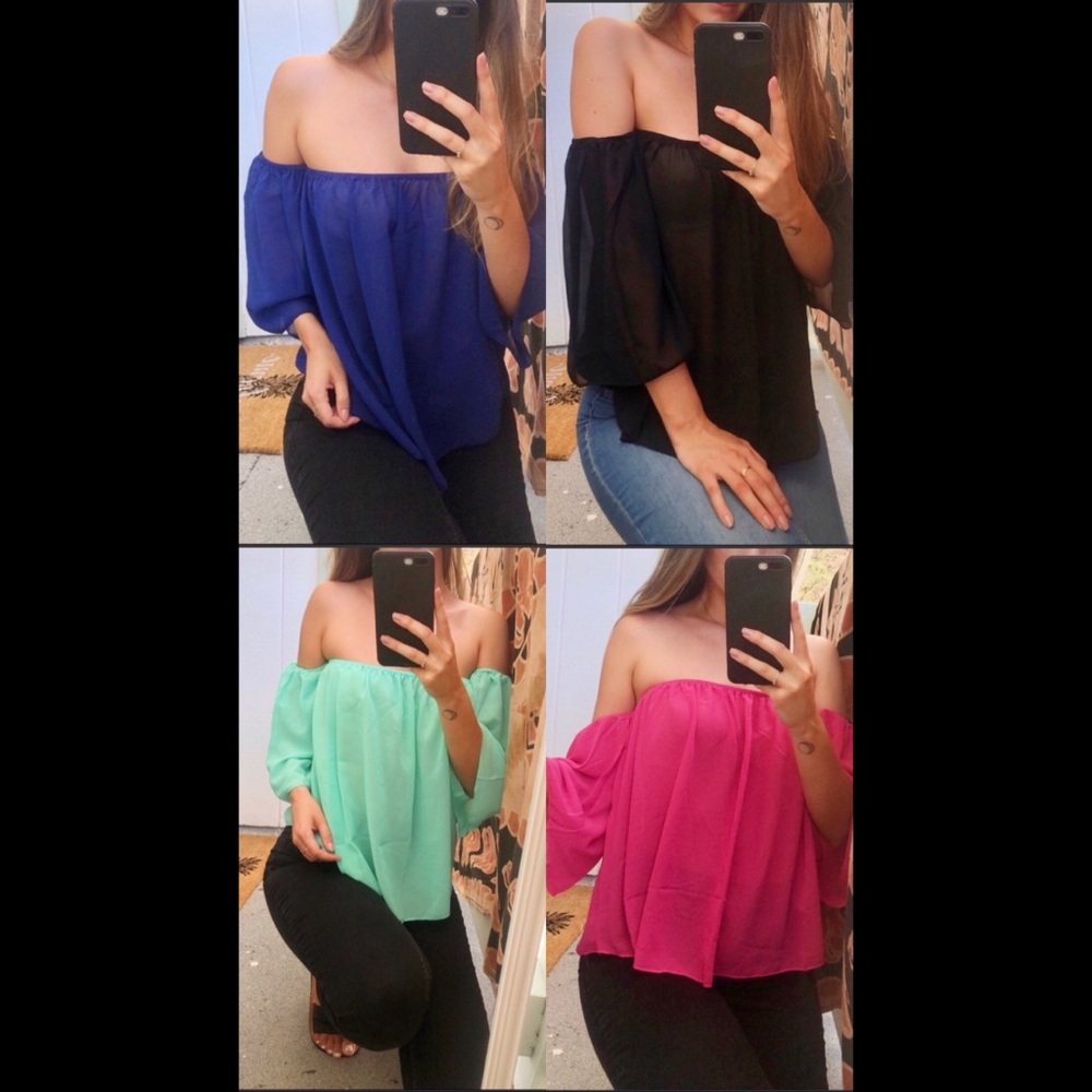 🏷SOLD Off The Shoulder Tops